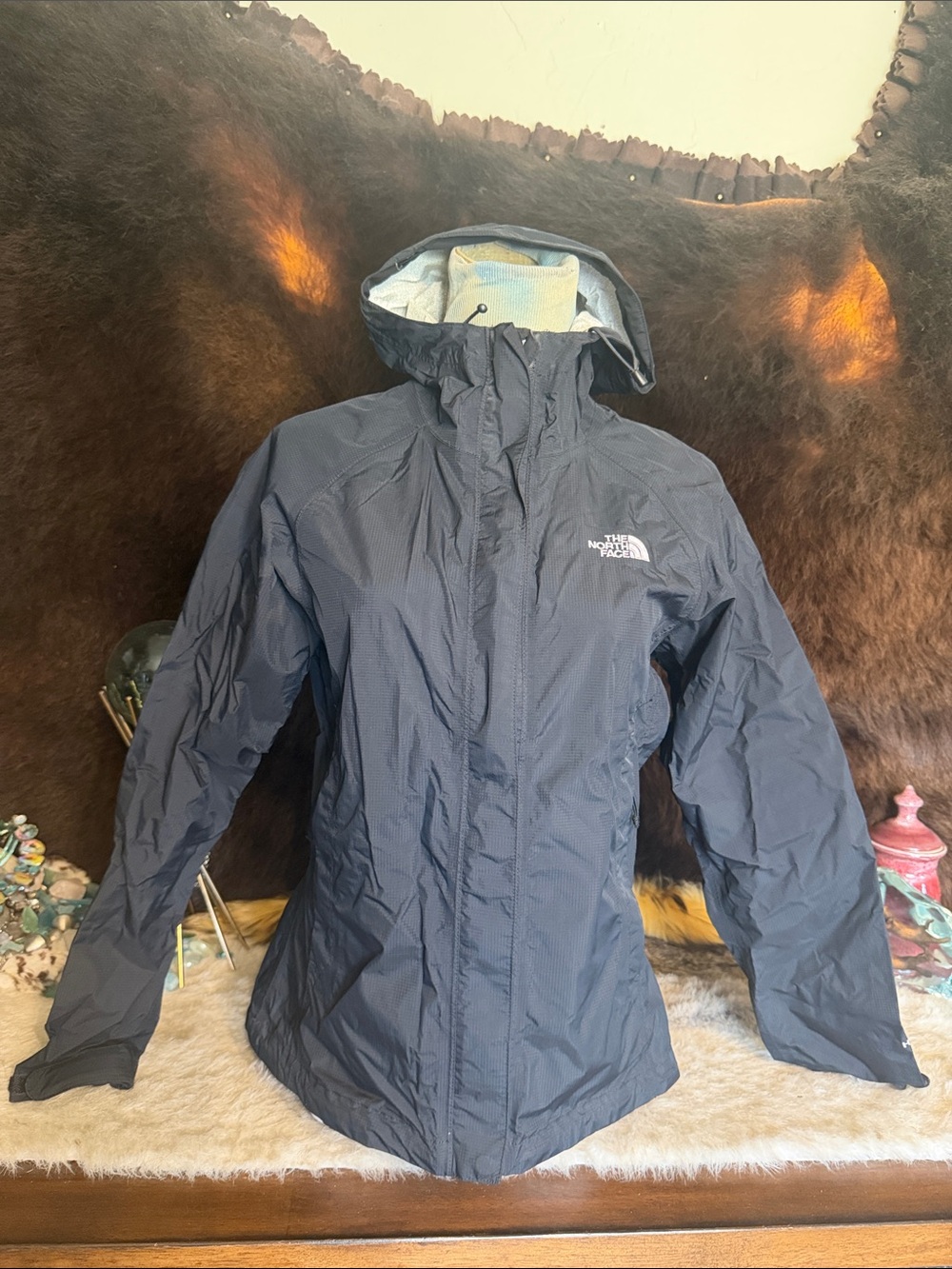 The North Face Women's blackWaterproof Hooded Ski Jacket XS (1975)